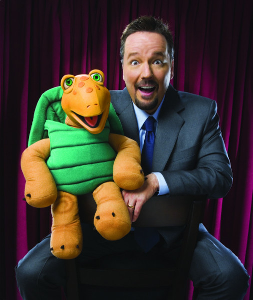 Terry Fator and his right-hand puppet, Winston the Impersonating Turtle