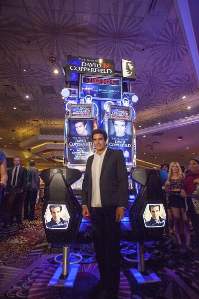 David Copperfield unveils his new slot machine at MGM Grand