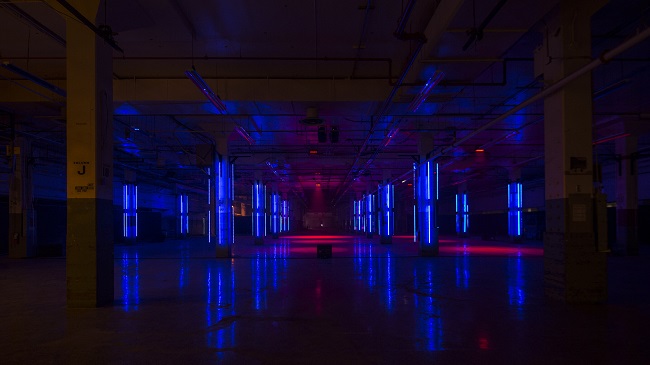 Museum Giasco opens in AREA15 in Las Vegas with its debut exhibition, V;uster," a light and sound show.